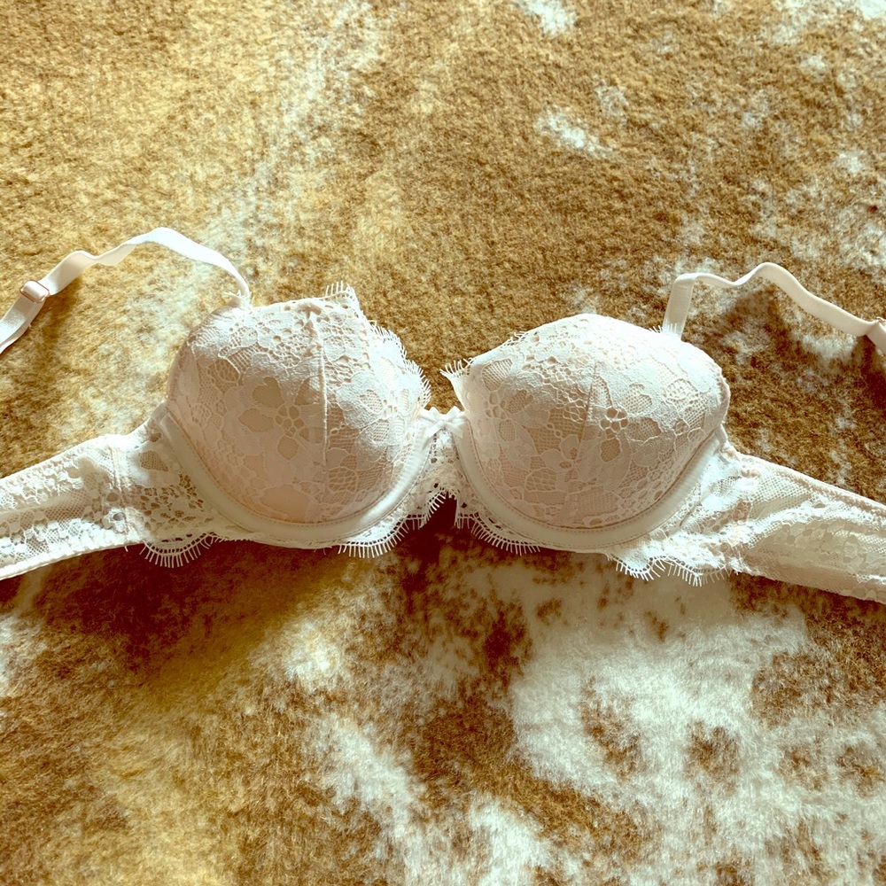 White and black Victoria Secret bras